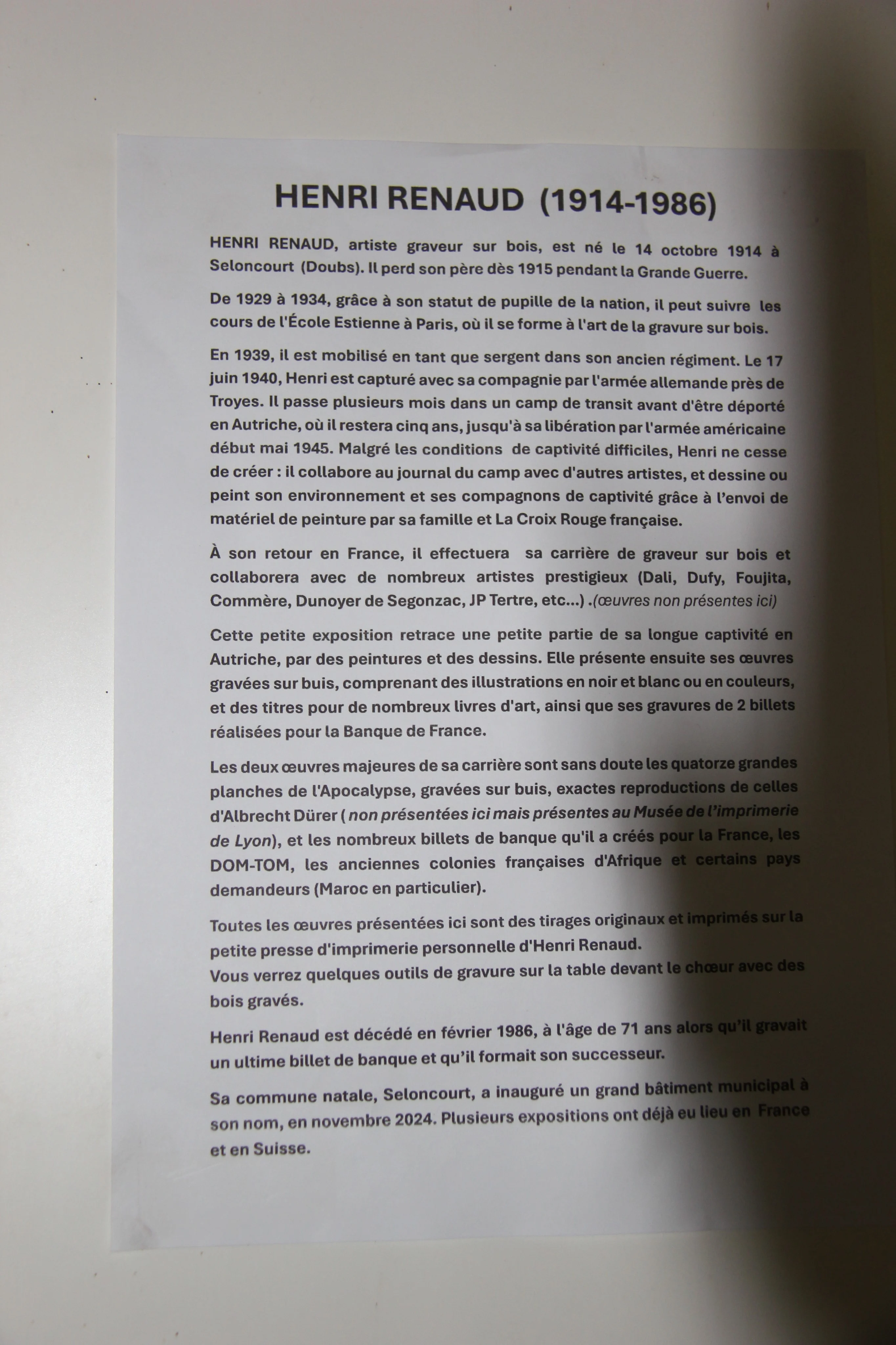 Journée du Patrimoine 21 septembre 2025